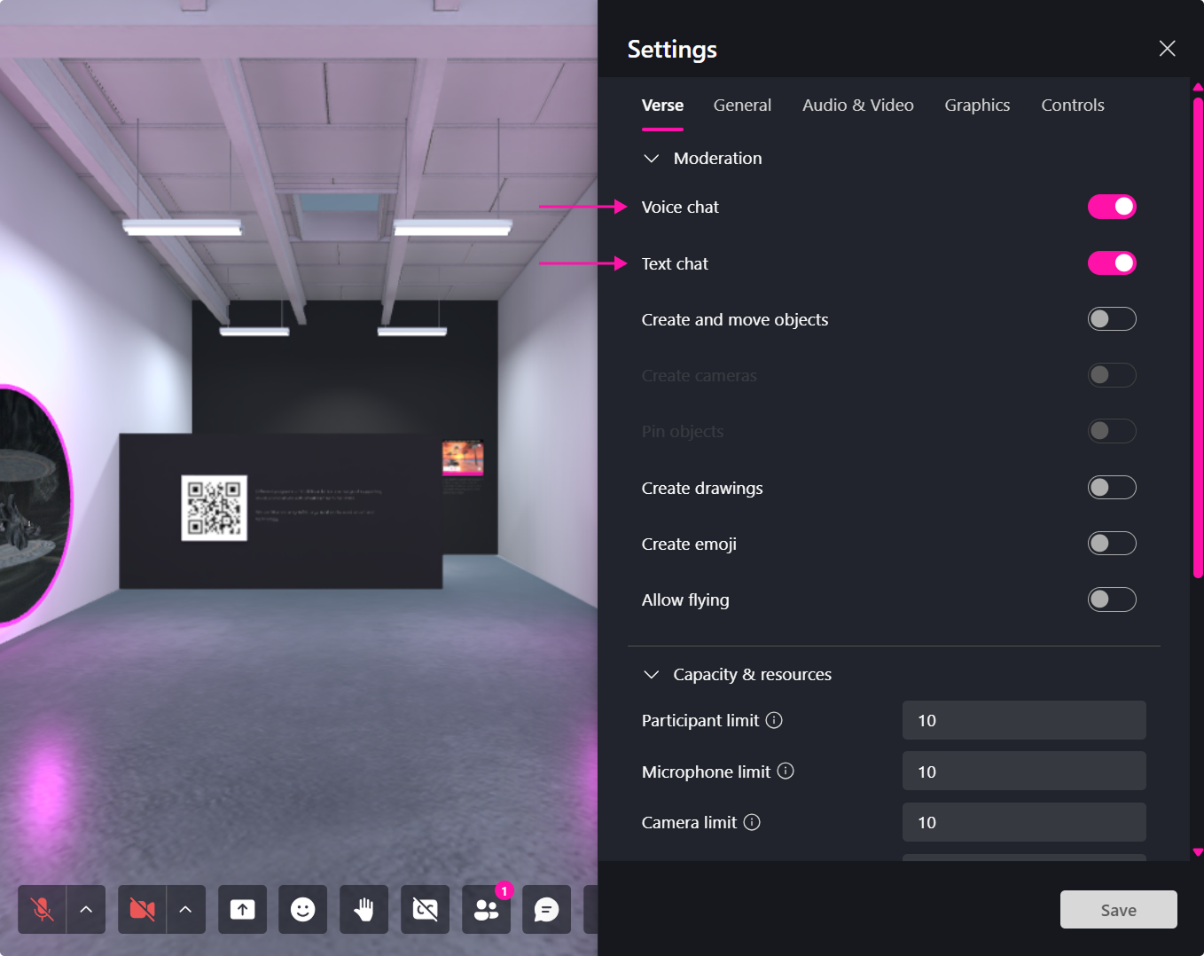 Screenshot of avatar selection screen