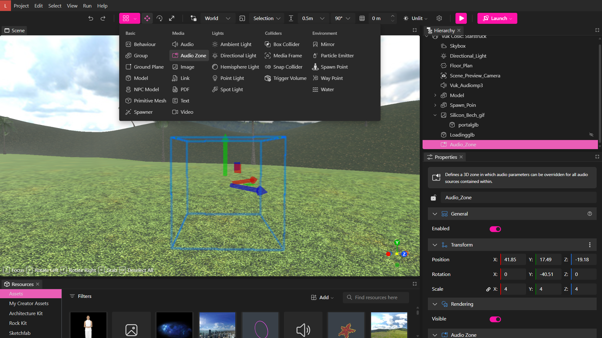 Audio Zones Example Image 1