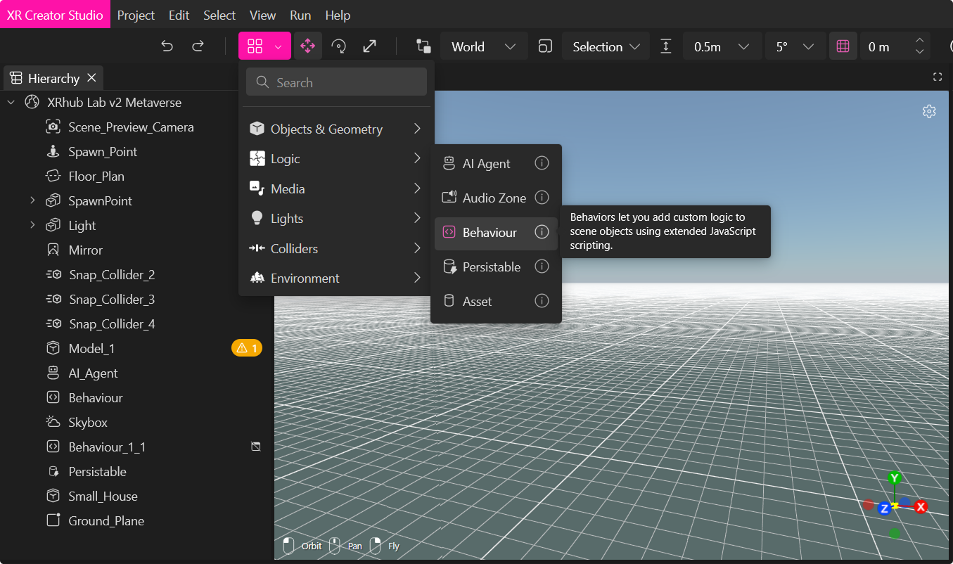 Captura de pantalla de la selección de avatar
